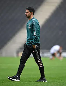 Mikel Arteta Leads Arsenal in Pre-Season Clash against MK Dons, 2020