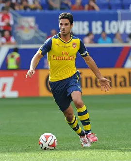 New York Red Bulls V Arsenal 2014-15 Prints: Mikel Arteta Leads Arsenal in Pre-Season Clash Against New York Red Bulls (2014-15)