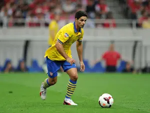 Uwara Red Diamonds V Arsenal 2013-14 Prints: Mikel Arteta Leads Arsenal in Pre-Season Match against Urawa Red Diamonds (2013)
