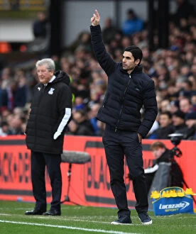 Images Dated 11th January 2020: Mikel Arteta Leads Arsenal in Premier League Showdown at Crystal Palace, London 2020
