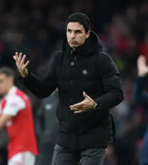 Arsenal V Brentford 2022-23 Prints: Mikel Arteta Leads Arsenal in Premier League Battle against Brentford