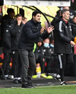 Watford V Arsenal 2021-22 Prints: Mikel Arteta Leads Arsenal in Premier League Battle against Watford (2021-22)
