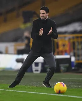 Mikel Arteta Leads Arsenal in Premier League Battle against Wolverhampton Wanderers (2020-21)