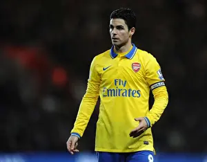 Southampton V Arsenal 2013-14 Prints: Mikel Arteta Leads Arsenal Against Southampton in Premier League Clash (2013-14)