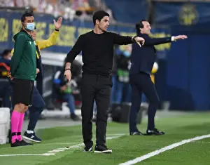 Villarreal V Arsenal 2020-21 Prints: Mikel Arteta Leads Arsenal in UEFA Europa League Semi-Final Clash Against Villarreal at Empty Estadio de la Ceramica