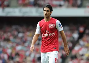 Arsenal V Swansea City 2011-12 Prints: Mikel Arteta Leads Arsenal to Victory: 1-0 Over Swansea City