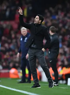 Arsenal V West Ham United 2019-20 Prints: Mikel Arteta Leads Arsenal Against West Ham United in Premier League Showdown