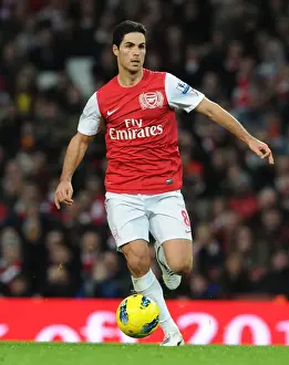 Arsenal V Wolverhampton Wanderers 2011-2012 Prints: Mikel Arteta Leads Arsenal Against Wolverhampton Wanderers, 2011-2012
