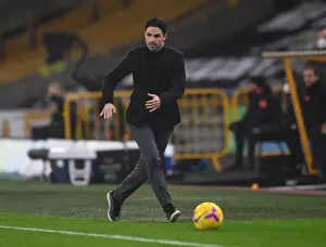 Wolverhampton Wanderers V Arsenal 2020-21 Prints: Mikel Arteta Leads Arsenal Against Wolverhampton Wanderers in Premier League Clash