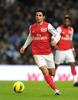 Manchester City V Arsenal 2011-12 Prints: Mikel Arteta: Manchester City vs. Arsenal, Premier League Showdown (2011-12)