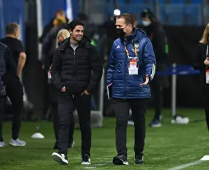Molde FK V Arsenal 2020-21 Prints: Mikel Arteta at Molde Stadion: Arsenal FC vs Molde FK, UEFA Europa League (Group B, 2020)