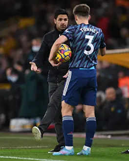 Wolverhampton Wanderers V Arsenal 2021-22 Prints: Mikel Arteta at Molineux: Leading Arsenal in the 2021-22 Premier League Clash Against Wolverhampton