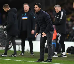 Mikel Arteta at Molineux: Leading Arsenal in the 2021-22 Premier League Clash Against Wolverhampton Wanderers