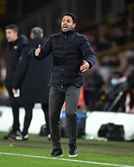 Mikel Arteta at Molineux: Leading Arsenal in the Wolverhampton Clash (Premier League 2021-22)