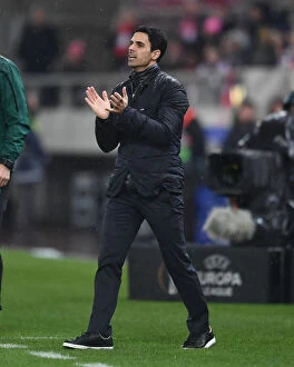 Images Dated 20th February 2020: Mikel Arteta at Olympiacos: Arsenal's Coach in UEFA Europa League Showdown (February 2020)
