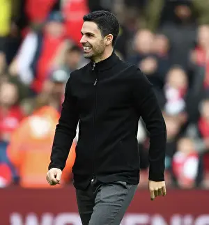 Arsenal V Crystal Palace 2022-23 Prints: Mikel Arteta - Post-Match Reaction: Arsenal FC vs Crystal Palace, Premier League 2022-23