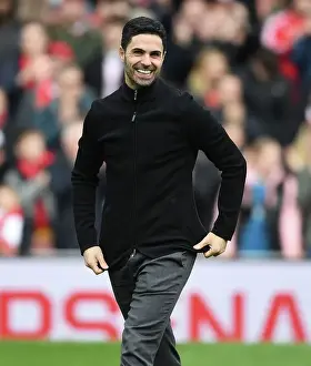 Arsenal V Crystal Palace 2022-23 Prints: Mikel Arteta: Post-Match Reaction at Emirates Stadium - Arsenal FC vs Crystal Palace