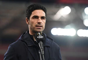 Images Dated 25th February 2021: Mikel Arteta Pre-Match Press Conference: Arsenal vs SL Benfica