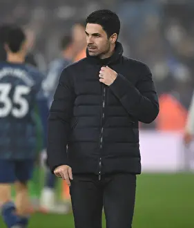 Leeds United V Arsenal 2021-22 Prints: Mikel Arteta Reacts After Arsenal's Clash with Leeds United in the Premier League