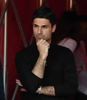 Arsenal V Wolverhampton Wanderers 2022-23 Prints: Mikel Arteta Reacts After Arsenal's Win Against Wolverhampton Wanderers in 2022-23 Premier League