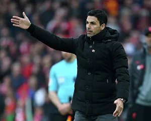 Liverpool V Arsenal 2022-23 Prints: Mikel Arteta Reacts: Liverpool vs. Arsenal, Premier League 2022-23
