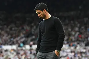 Newcastle United V Arsenal 2022-23 Prints: Mikel Arteta Reacts: Newcastle United vs Arsenal FC, Premier League 2022-23