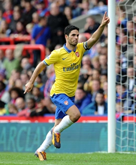 Mikel Arteta Scores First Goal: Crystal Palace vs. Arsenal, Premier League 2013-14