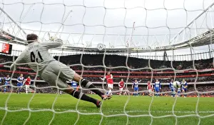 Arsenal V Reading 2012-13 Prints: Mikel Arteta Scores Penalty: Arsenal's Fourth Goal vs. Reading (2013)