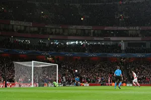 Arsenal V Anderlecht 2014/15 Prints: Mikel Arteta Scores Penalty Against Silvio Proto: Arsenal FC vs RSC Anderlecht