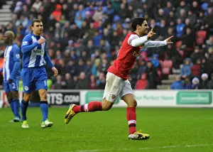 Mikel Arteta Scores Penalty: Wigan Athletic vs Arsenal, Premier League 2012-13