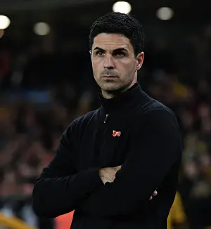Mikel Arteta Before Wolverhampton Wanderers vs Arsenal FC Premier League Match, 2022-23