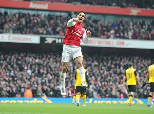 Arsenal V Blackburn Rovers 2011-12 Prints: Mikel Arteta's Brace: Arsenal's Victory Over Blackburn Rovers (2011-12)