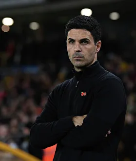 Wolverhampton Wanderers V Arsenal 2022-23 Prints: Mikel Arteta's Determination: Arsenal vs