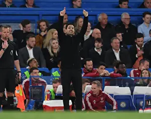 Chelsea V Arsenal 2021-22 Prints: Mikel Arteta's Determined Standoff at Stamford Bridge: Chelsea vs