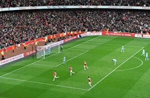 Images Dated 7th April 2012: Mikel Arteta's Game-Winning Goal: Arsenal's Triumph Over Manchester City, Premier League 2011-12