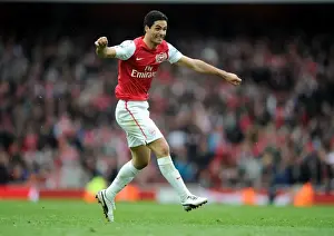 Arsenal V Manchester City 2011-12 Prints: Mikel Arteta's Game-Winning Goal: Arsenal vs Manchester City, Premier League 2011-12