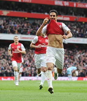 Mikel Arteta's Goal: Arsenal vs Manchester City, Premier League 2011-12