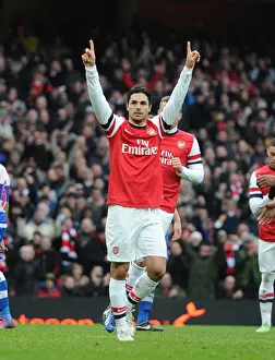 Arsenal V Reading 2012-13 Prints: Mikel Arteta's Goal Celebration: Arsenal's Victory Over Reading (2012-13)