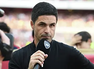 Arsenal V Wolverhampton Wanderers 2022-23 Prints: Mikel Arteta's Post-Match Reaction: Arsenal's Triumph over Wolverhampton Wanderers (2022-23)
