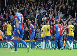 Crystal Palace V Arsenal 2013-14 Prints: Mikel Arteta's Red Card: Crystal Palace vs. Arsenal, 2013-14 Premier League