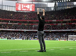 Arsenal v Manchester City 2023-24 Collection: Mikel Arteta's Triumph: Arsenal FC Defeats Manchester City in 2023-24 Premier League Showdown