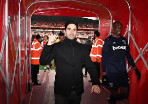 Arsenal V West Ham United 2019-20 Prints: Mikel Arteta's Triumph: Arsenal's Premier League Victory over West Ham United