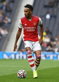 Tottenham Hotspur V Arsenal - The Mind Series 2021-22 Prints: The Mind Series: Aubameyang Faces Off Against Tottenham at the New Stadium