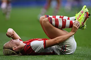 Tottenham Hotspur Women V Arsenal Women - MIND Series 2021-22 Prints: MIND Series: Beth Mead Injures Ankle in Tottenham Hotspur Women vs Arsenal Women Clash