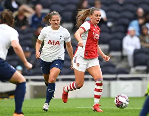 Tottenham Hotspur Women V Arsenal Women - MIND Series 2021-22 Prints: MIND Series: Noelle Maritz of Arsenal Clashes with Kit Graham of Tottenham Hotspur Women