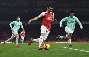 Arsenal V Bournemouth 2018-19 Prints: Mkhitaryan in Action: Arsenal vs AFC Bournemouth, Premier League 2018-19