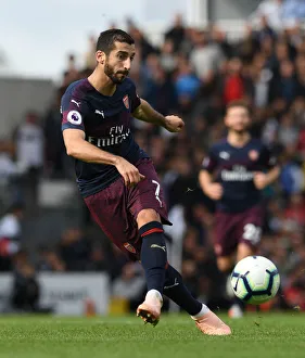 Fulham V Arsenal 2018-19 Prints: Mkhitaryan in Action: Arsenal vs Fulham, Premier League 2018-19