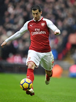 Tottenham Hotspur V Arsenal 2017-18 Prints: Mkhitaryan in Action: Tottenham vs. Arsenal, Premier League 2017-18