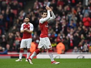 Images Dated 11th March 2018: Mkhitaryan Bids Farewell: Arsenal vs. Watford, Premier League 2017-18