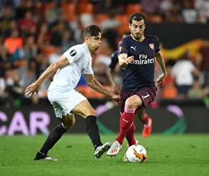 Valencia CF V Arsenal 2018-19 Prints: Mkhitaryan Breaks Past Gabriel: Arsenal's Europa League Semi-Final Battle at Valencia